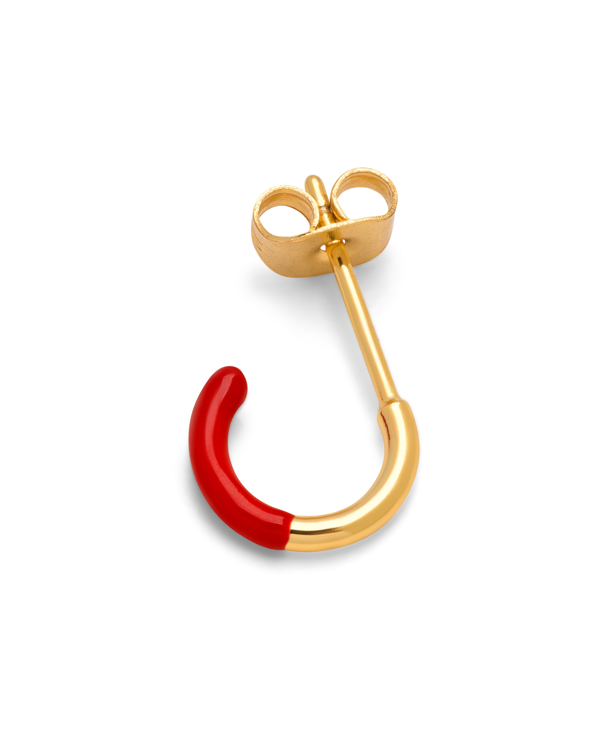 Color Half Dip hoop - Passion Red